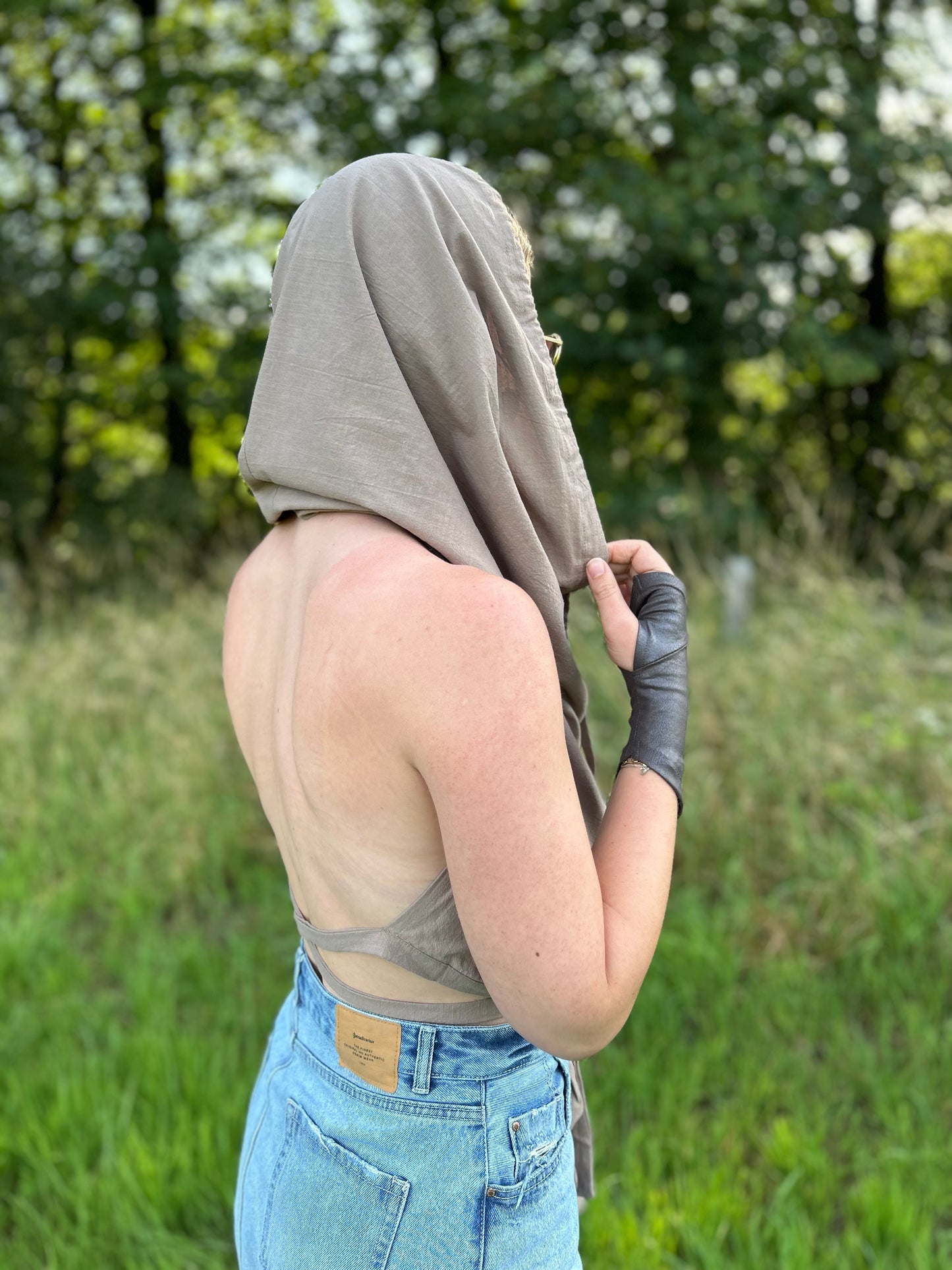 FOREST HOODED TOP GREEN