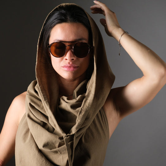 FOREST HOODED TOP GREEN
