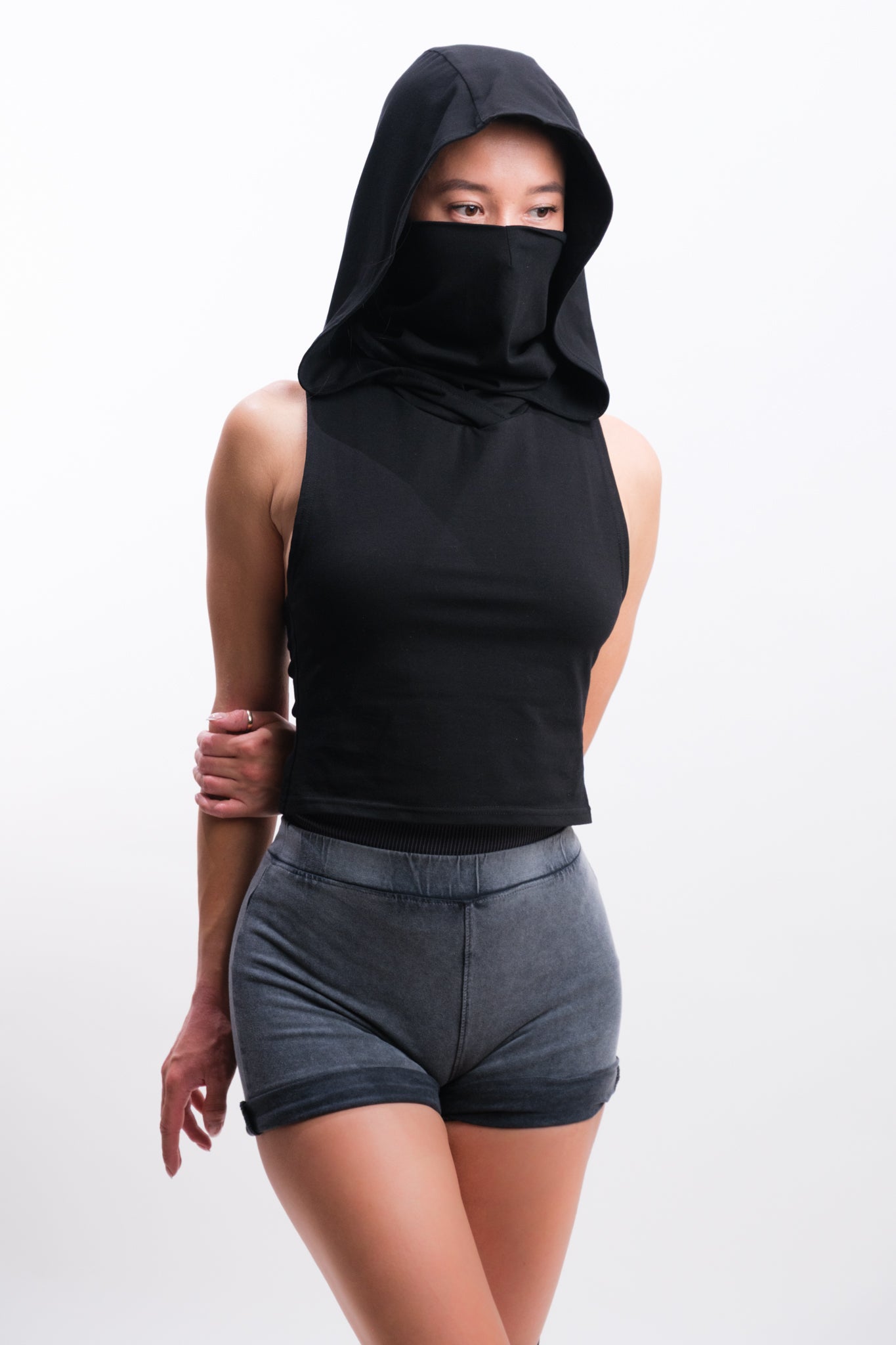 ASSASSIN HOODED VEST TOP