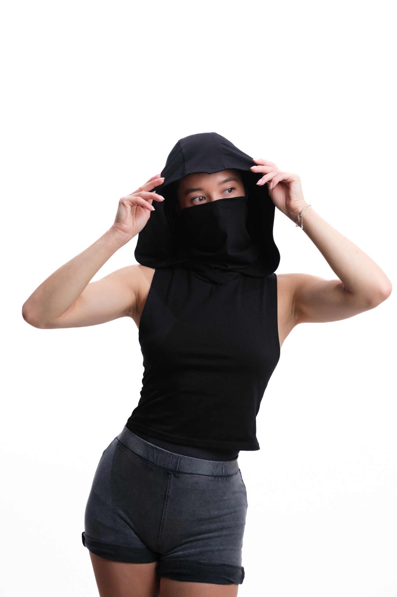 ASSASSIN HOODED VEST TOP