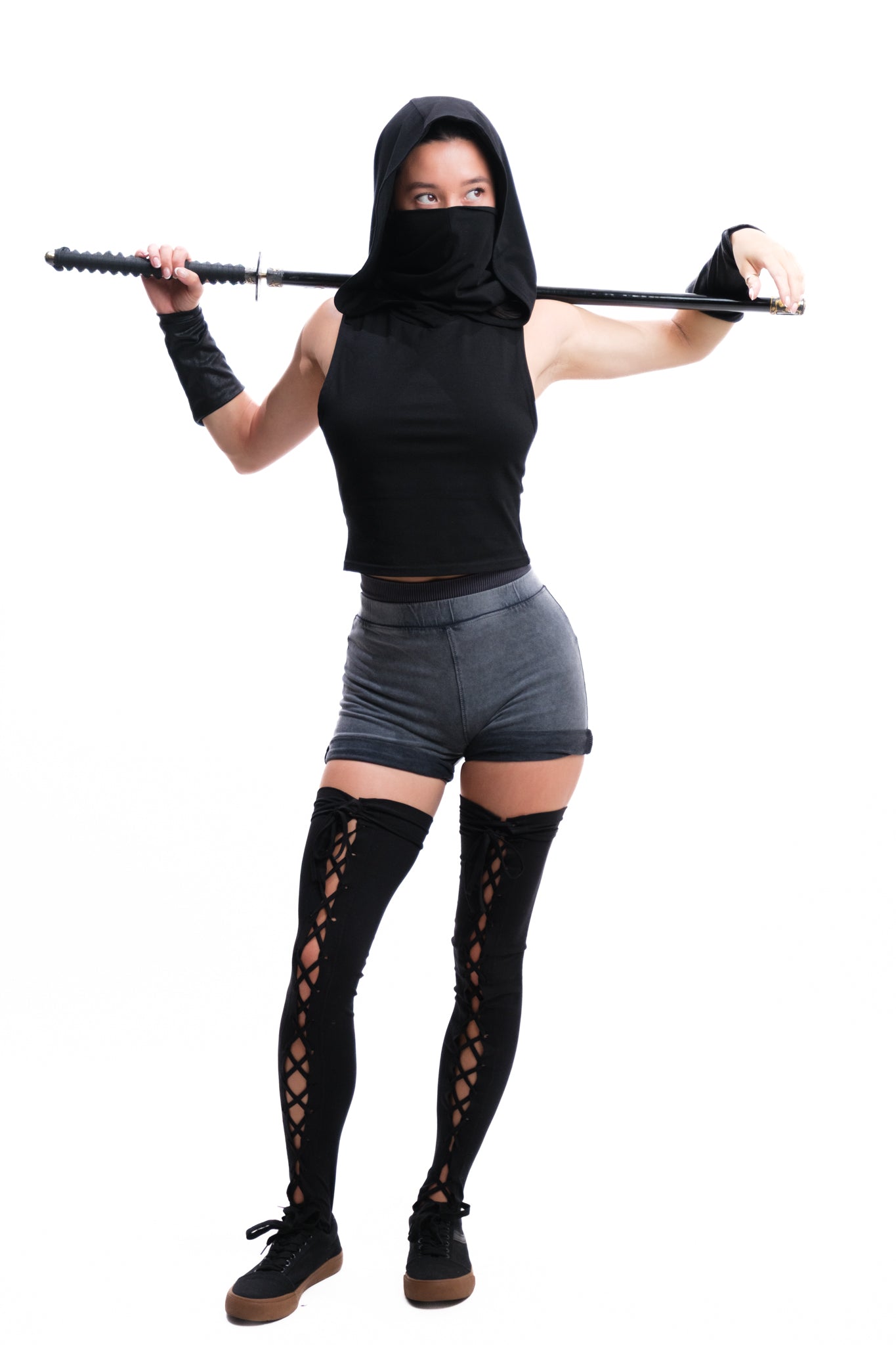 ASSASSIN HOODED VEST TOP