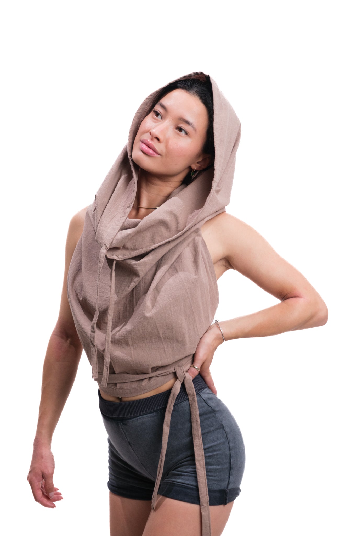 FOREST HOODED TOP GREEN