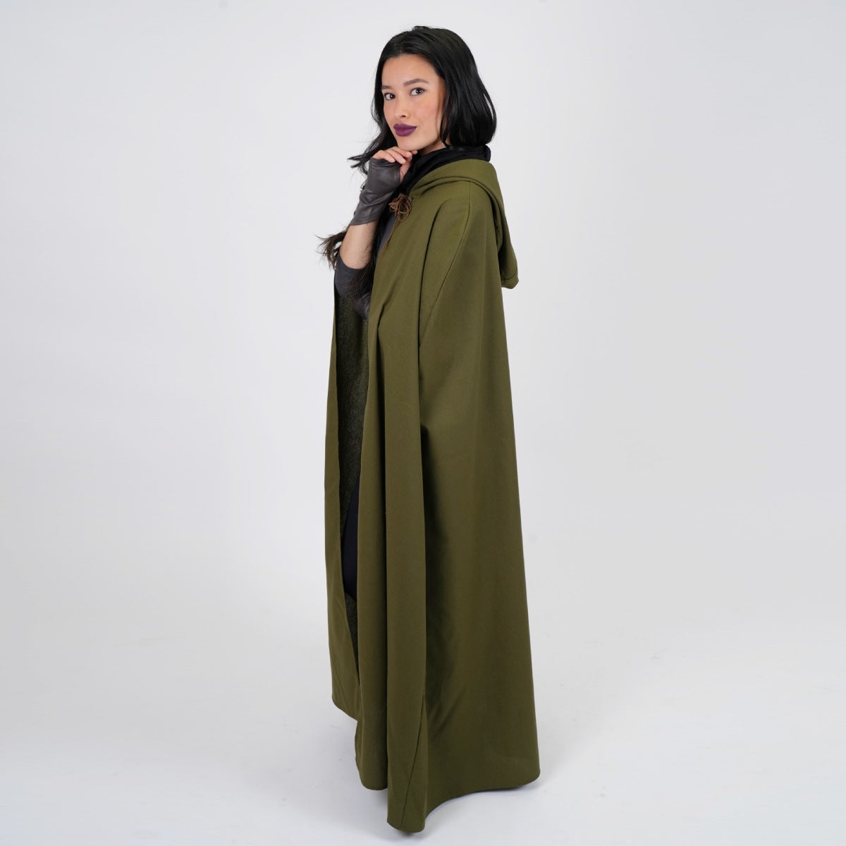 ASSASSIN CLOAK GREEN LINEN